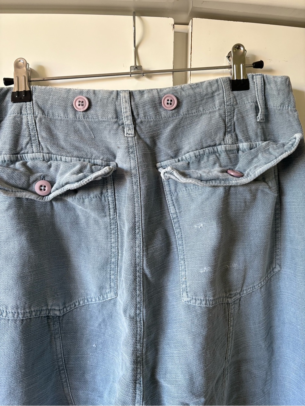 Free People Light Blue Washed Utility Joggers - Picture 5 of 5